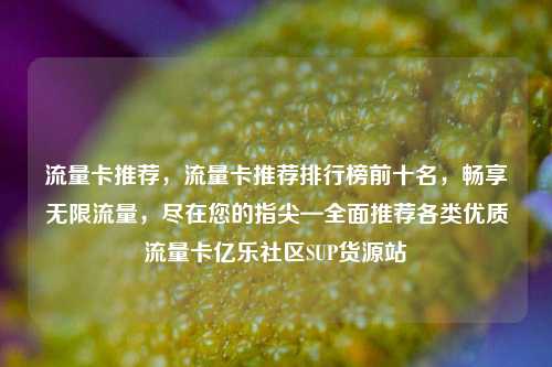 流量卡推荐，流量卡推荐排行榜前十名，畅享无限流量	，尽在您的指尖—全面推荐各类优质流量卡亿乐社区SUP货源站  第1张